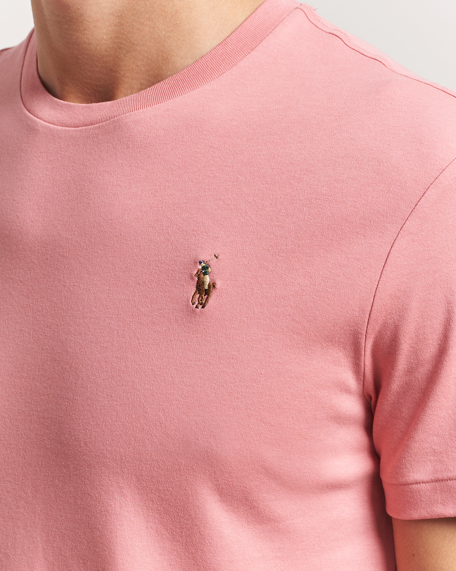 Men | T-Shirts | Polo Ralph Lauren | Luxury Pima Cotton Crew Neck T-Shirt Desert Rose