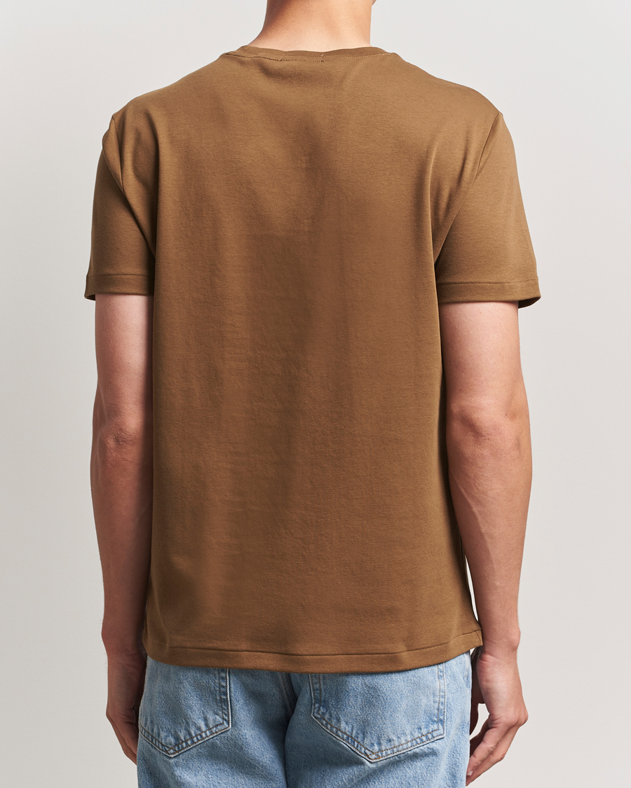Men | T-Shirts | Polo Ralph Lauren | Luxury Pima Cotton Crew Neck T-Shirt Nature Brown