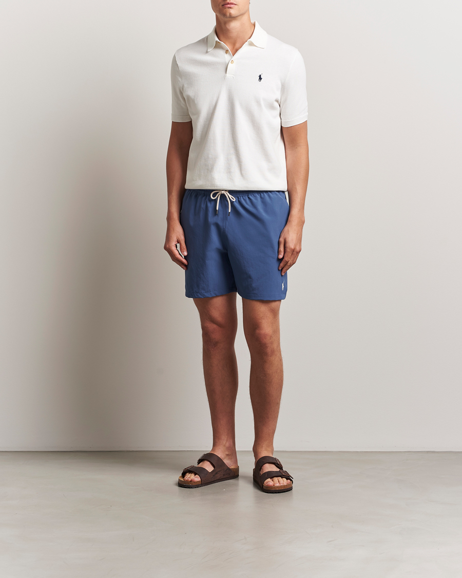 Men | Swimwear | Polo Ralph Lauren | Traveler Recycled Swimshorts Earth Blue
