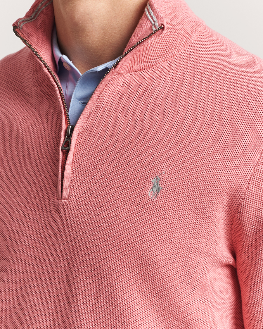 Polo Ralph Lauren Half Zip Cotton Pullover Desert Rose at