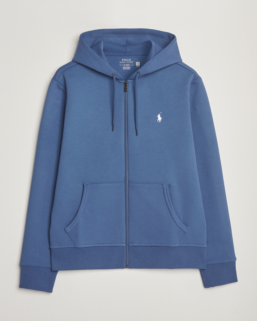 Polo Ralph Lauren Full-Zip Hoodie Earth Blue at CareOfCarl.com