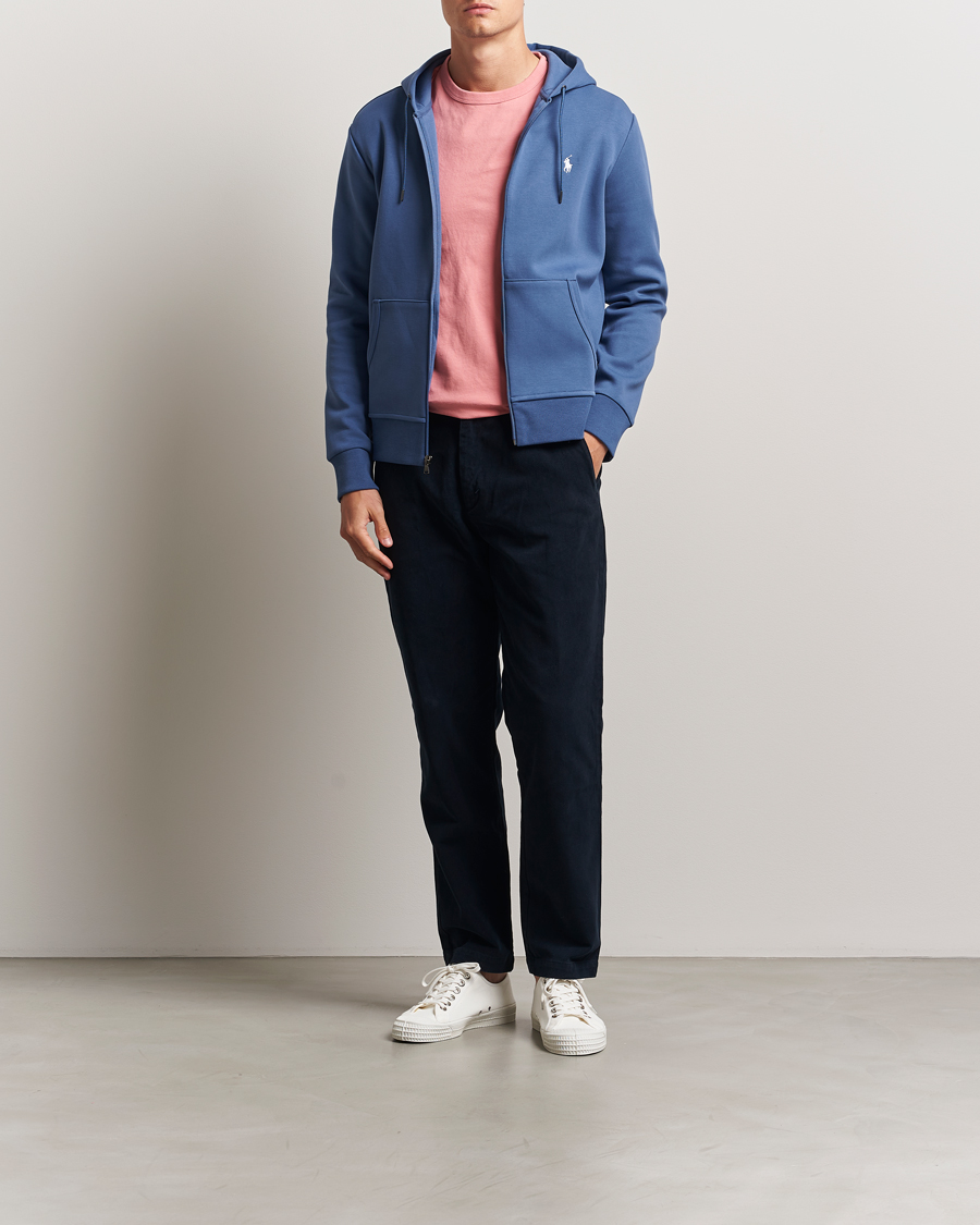 Men | Sweaters & Knitwear | Polo Ralph Lauren | Full-Zip Hoodie Earth Blue