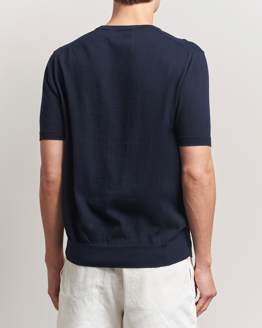 Men | T-Shirts | Polo Ralph Lauren | Knitted Short Sleeve Tee Hunter Navy