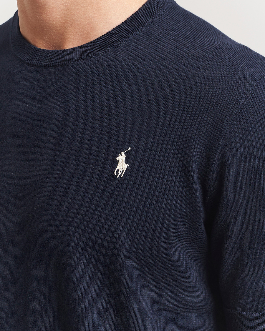 Men | T-Shirts | Polo Ralph Lauren | Knitted Short Sleeve Tee Hunter Navy