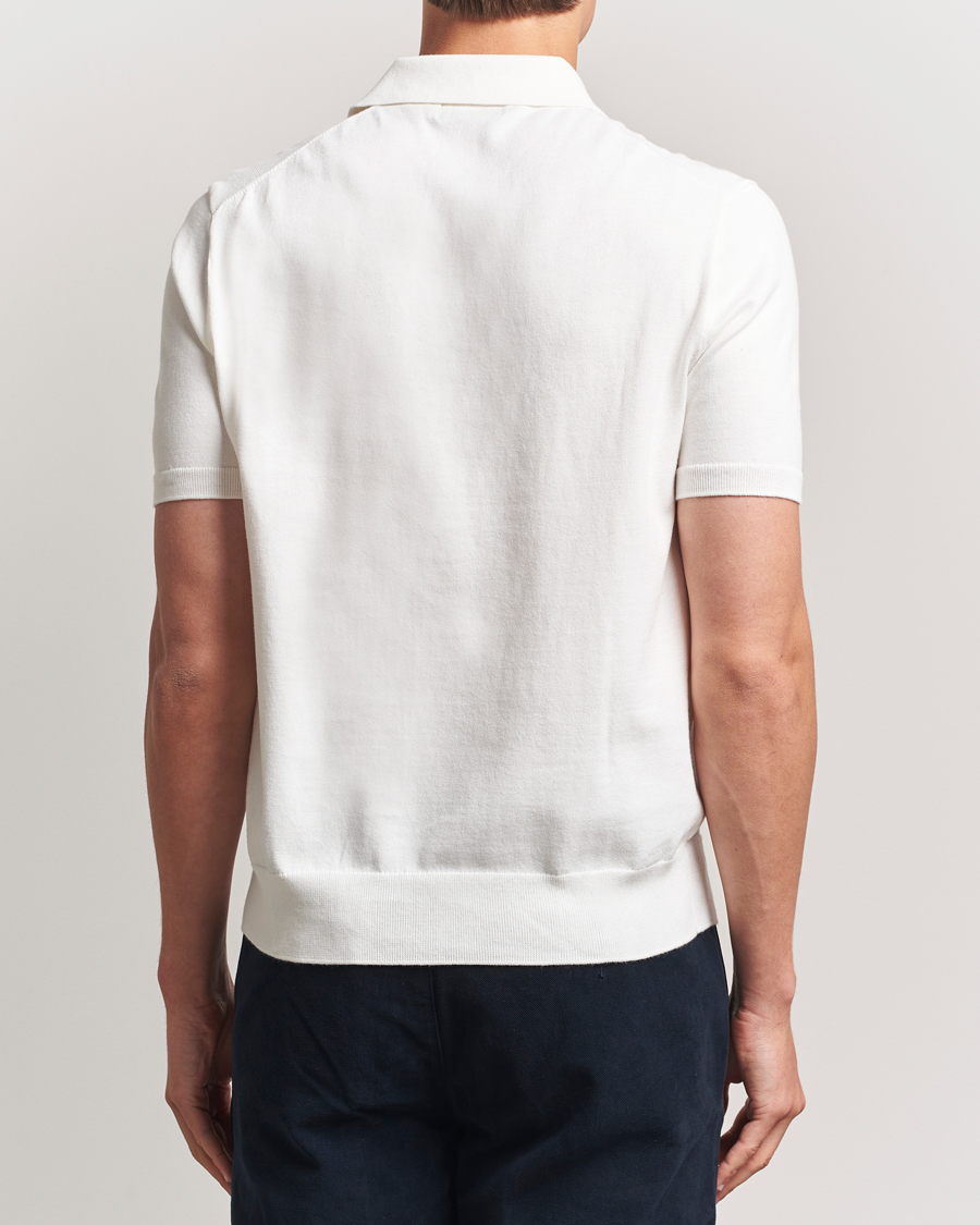 Men | Sweaters & Knitwear | Polo Ralph Lauren | Knitted Short Sleeve Polo Deckwash White