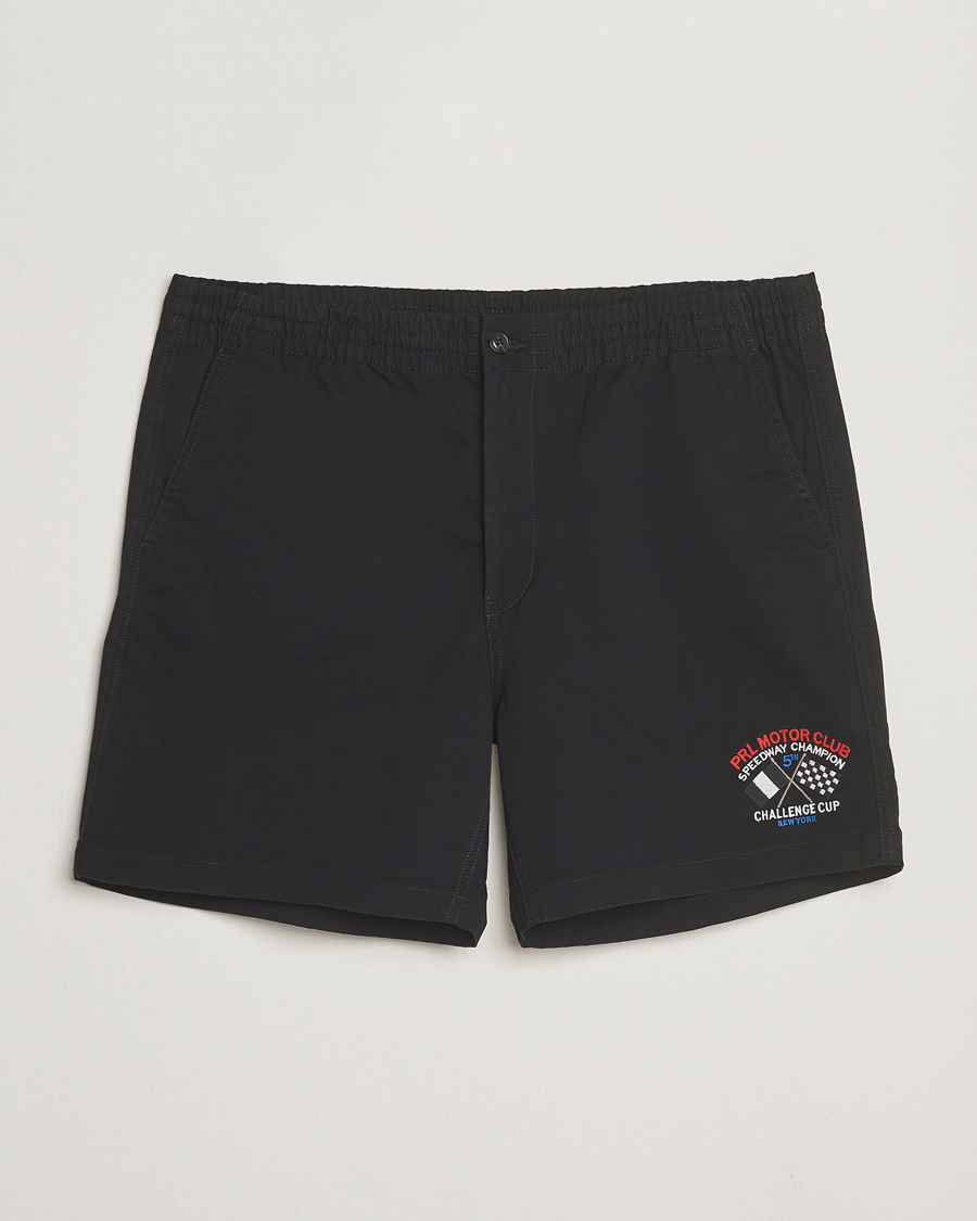 Men | Shorts | Polo Ralph Lauren | Prepster Flat Front Shorts Polo Black/Motor Club