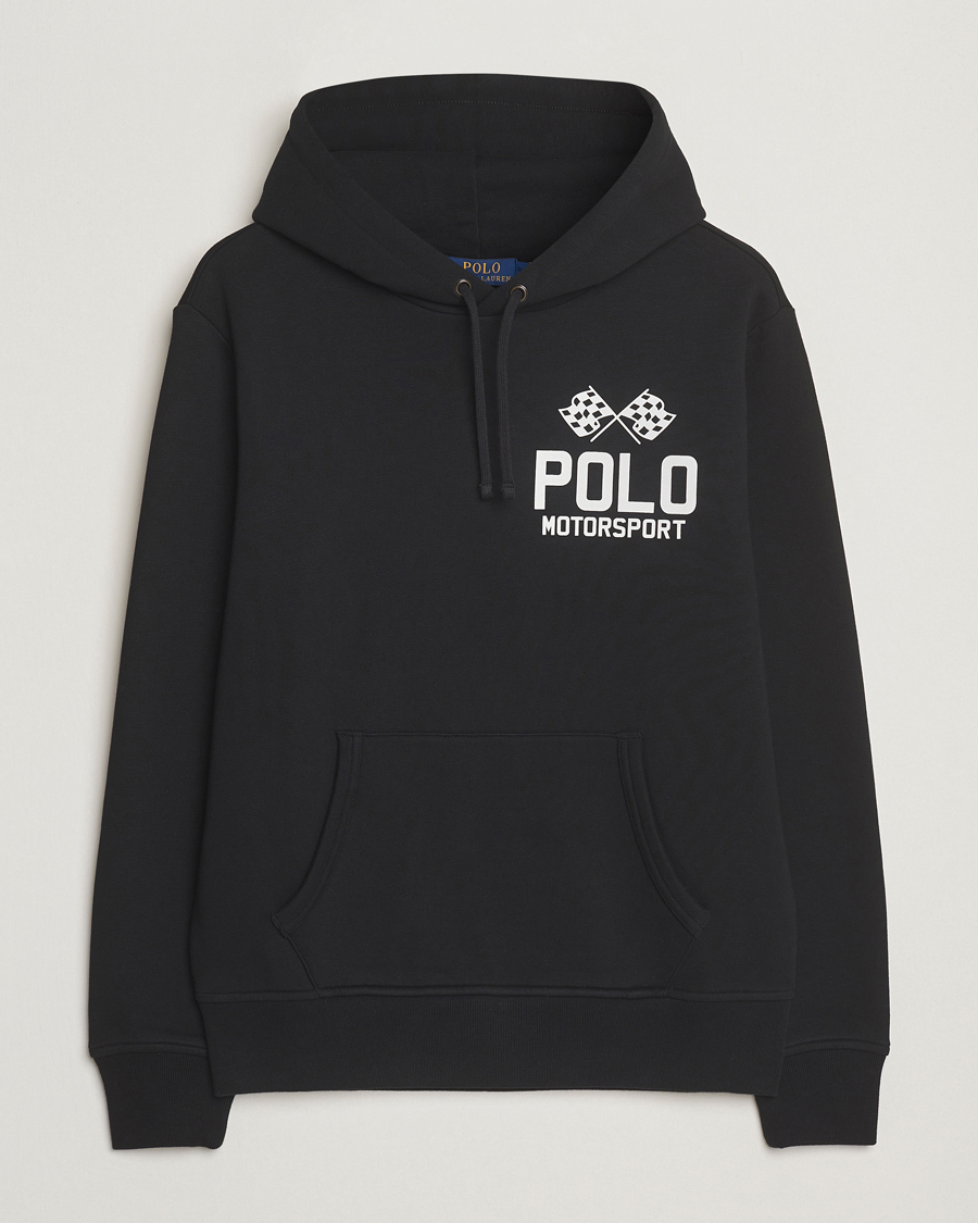 Men | Sweaters & Knitwear | Polo Ralph Lauren | RL Motorsport Hoodie Polo Black
