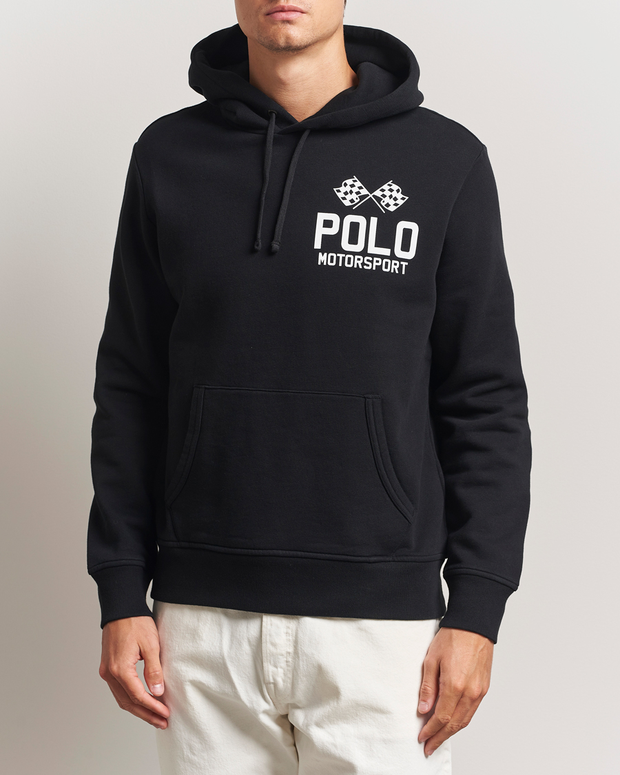 Men | Sweaters & Knitwear | Polo Ralph Lauren | RL Motorsport Hoodie Polo Black