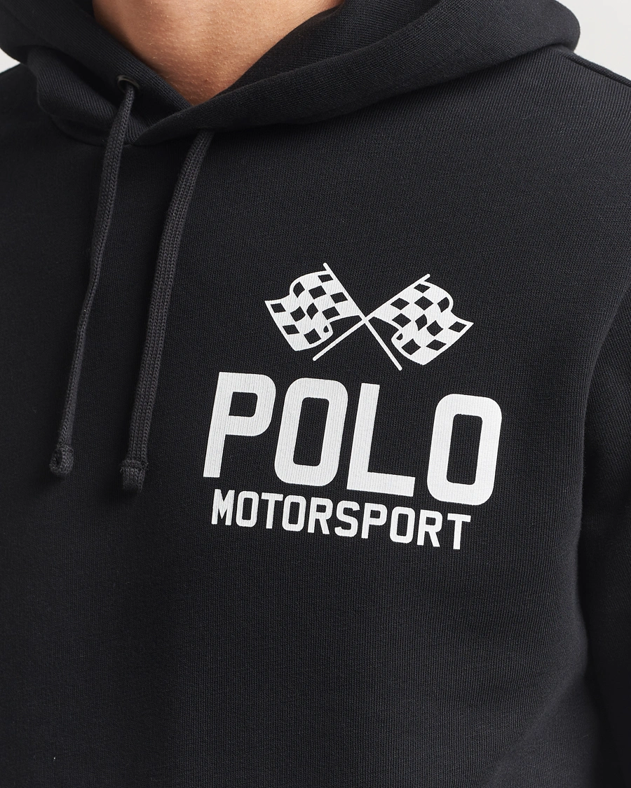 Men | Sweaters & Knitwear | Polo Ralph Lauren | RL Motorsport Hoodie Polo Black