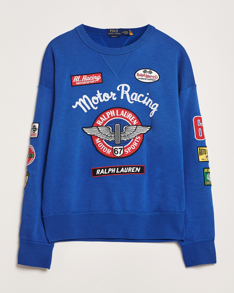 Polo Ralph Lauren Vintage Fleece Motor Racing Sweatshirt Heritage