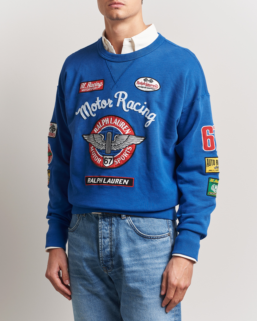 Polo Ralph Lauren Vintage Fleece Motor Racing Sweatshirt Heritage