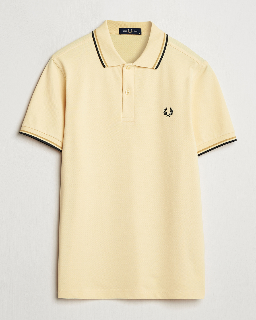 Men | Polo Shirts | Fred Perry | Twin Tipped Polo Shirt Yellow