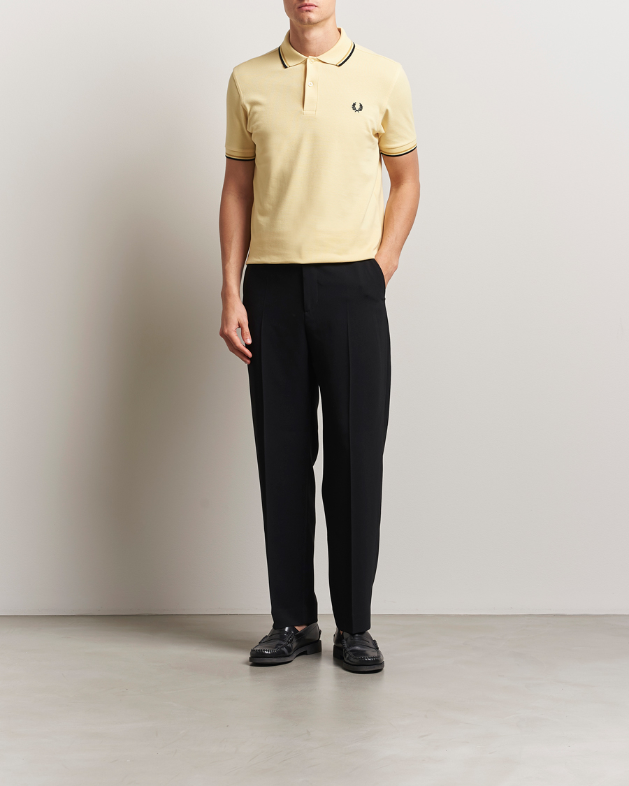 Men | Polo Shirts | Fred Perry | Twin Tipped Polo Shirt Yellow