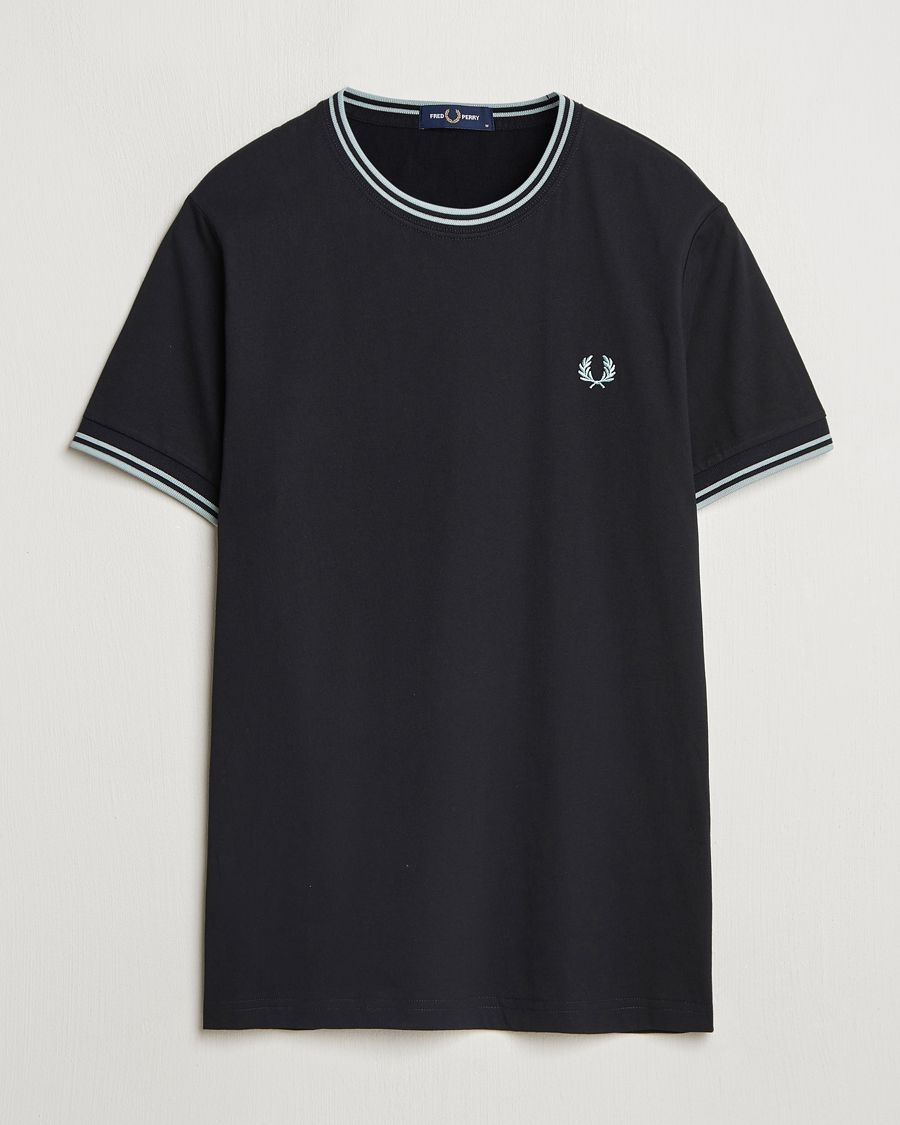 Men | T-Shirts | Fred Perry | Twin Tipped T-Shirt Dark Navy