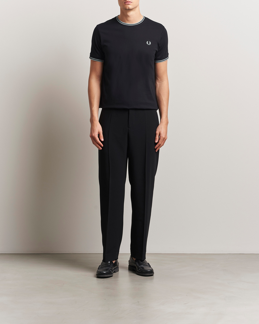 Men | T-Shirts | Fred Perry | Twin Tipped T-Shirt Dark Navy
