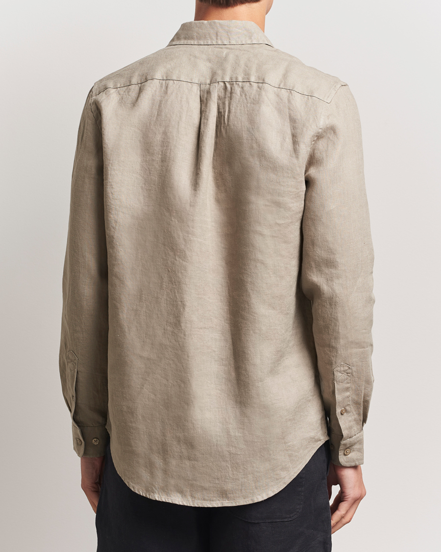 Men | Shirts | Samsøe Samsøe | Liam Linen Shirt Greige