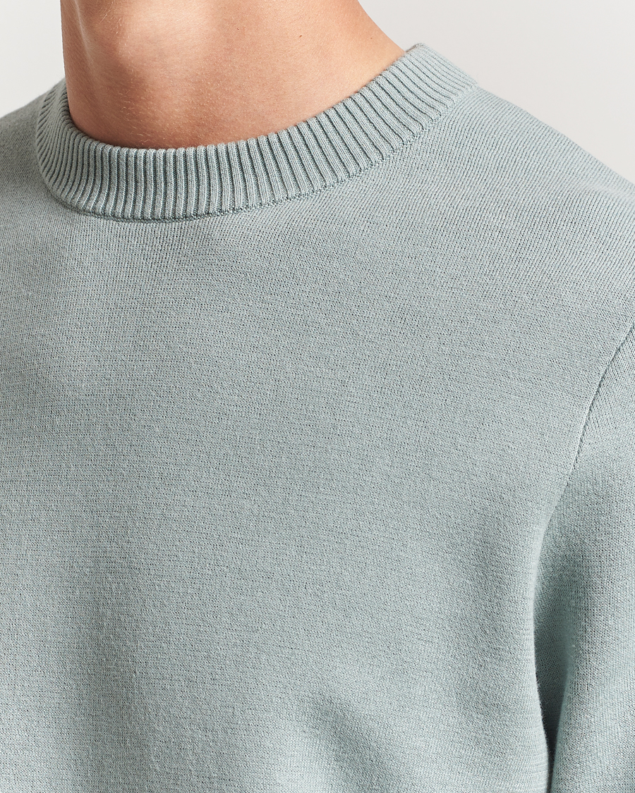 Men | Sweaters & Knitwear | Samsøe Samsøe | Niklas Crew Neck Sweater Abyss Green