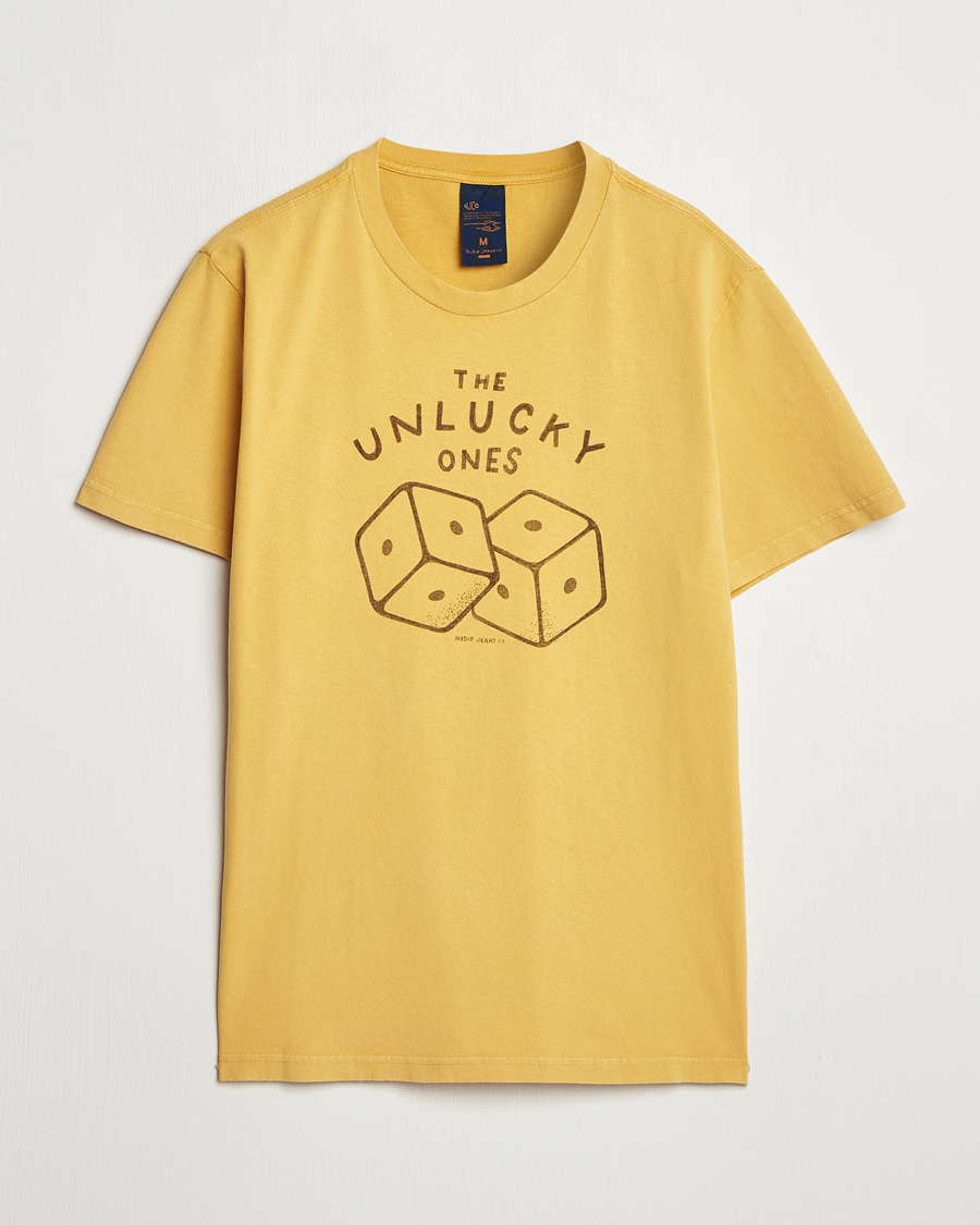 Men | T-Shirts | Nudie Jeans | Roy Unlucky T-Shirt Yellow