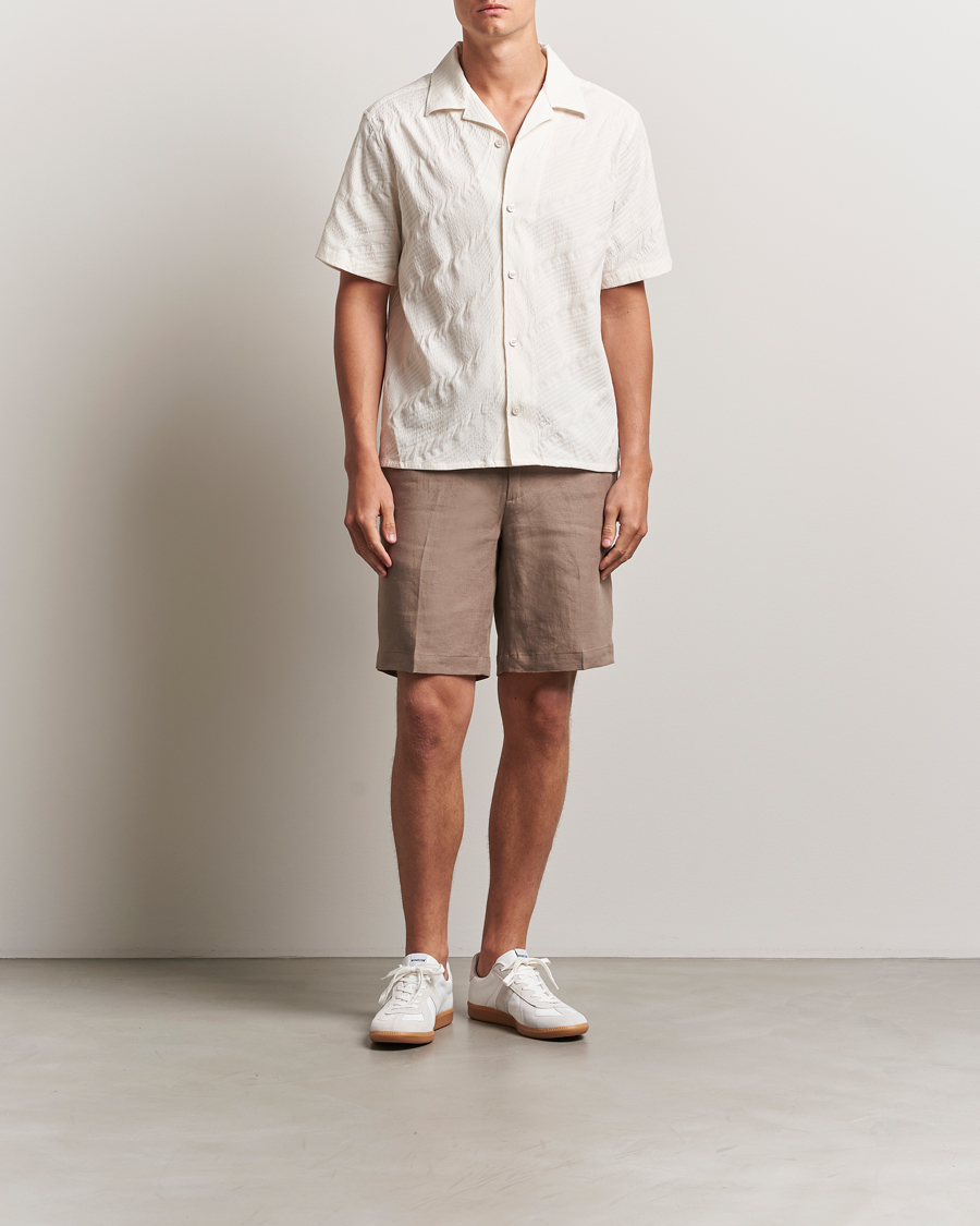 Men | Shirts | J.Lindeberg | Donso Stretch Texture Shirt Moonbeam