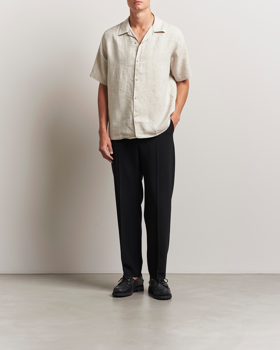 Men | Shirts | NN07 | Julio Linen Resort Shirt Oat