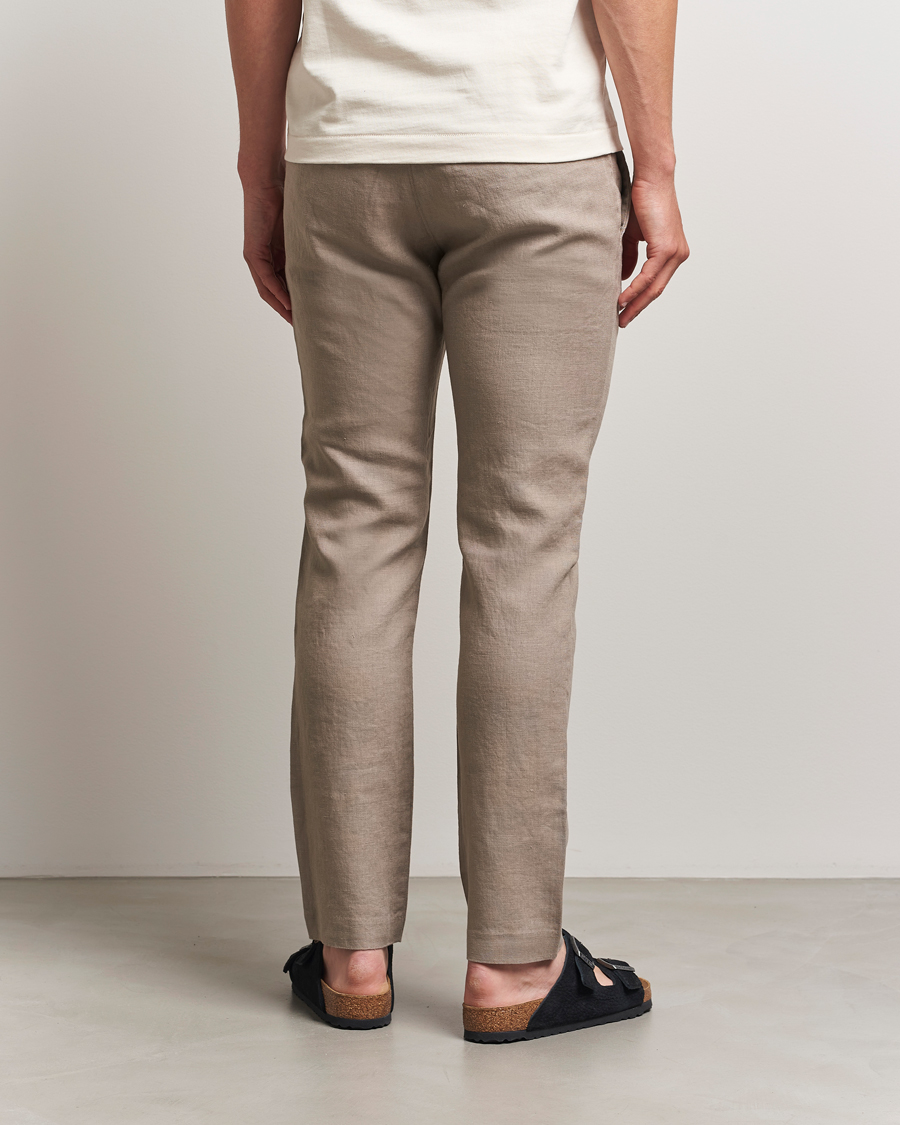 Men | Trousers | NN07 | Theo Linen Trousers Greige