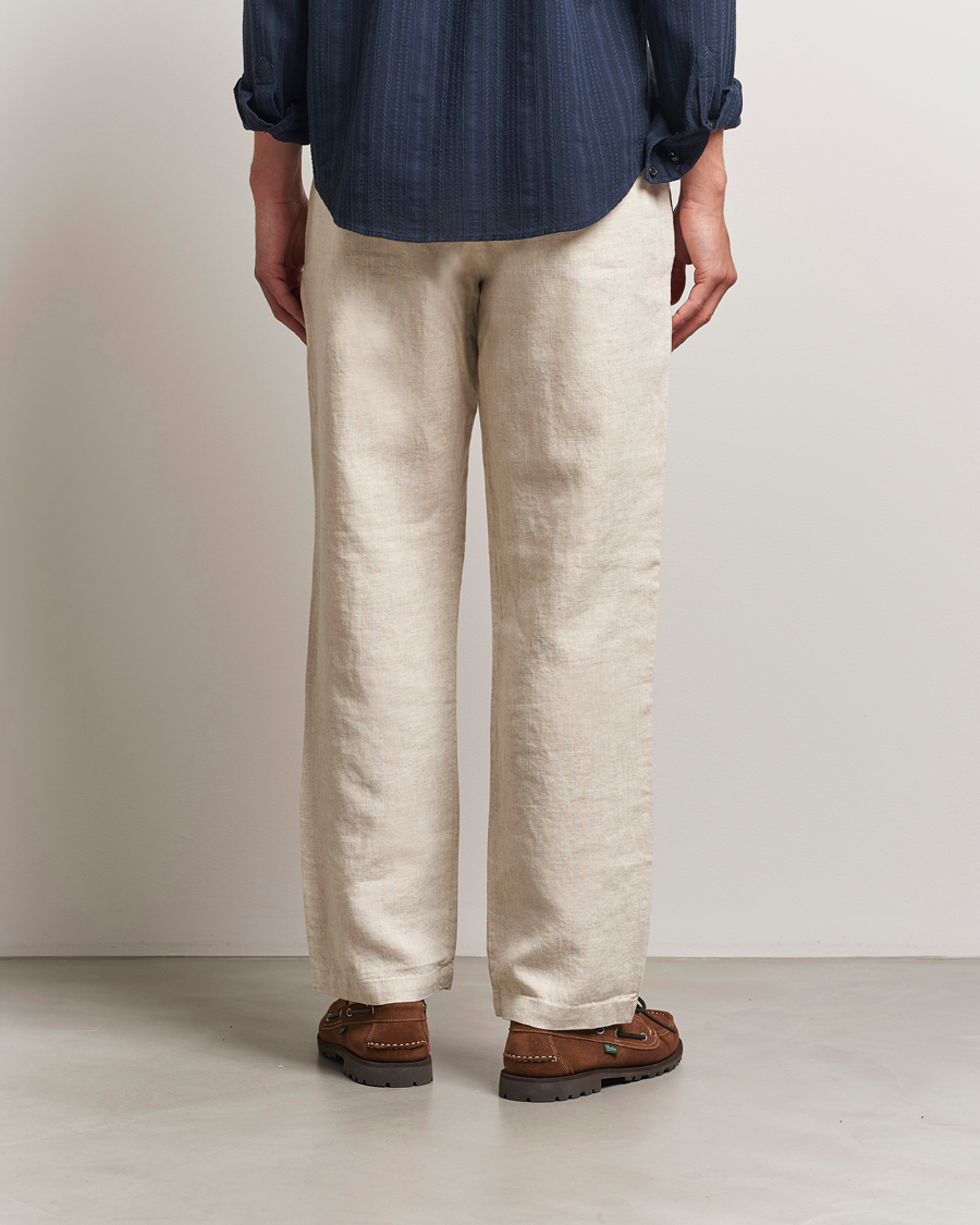 Men | Trousers | NN07 | Aden Regular Fit Linen Chinos Oat