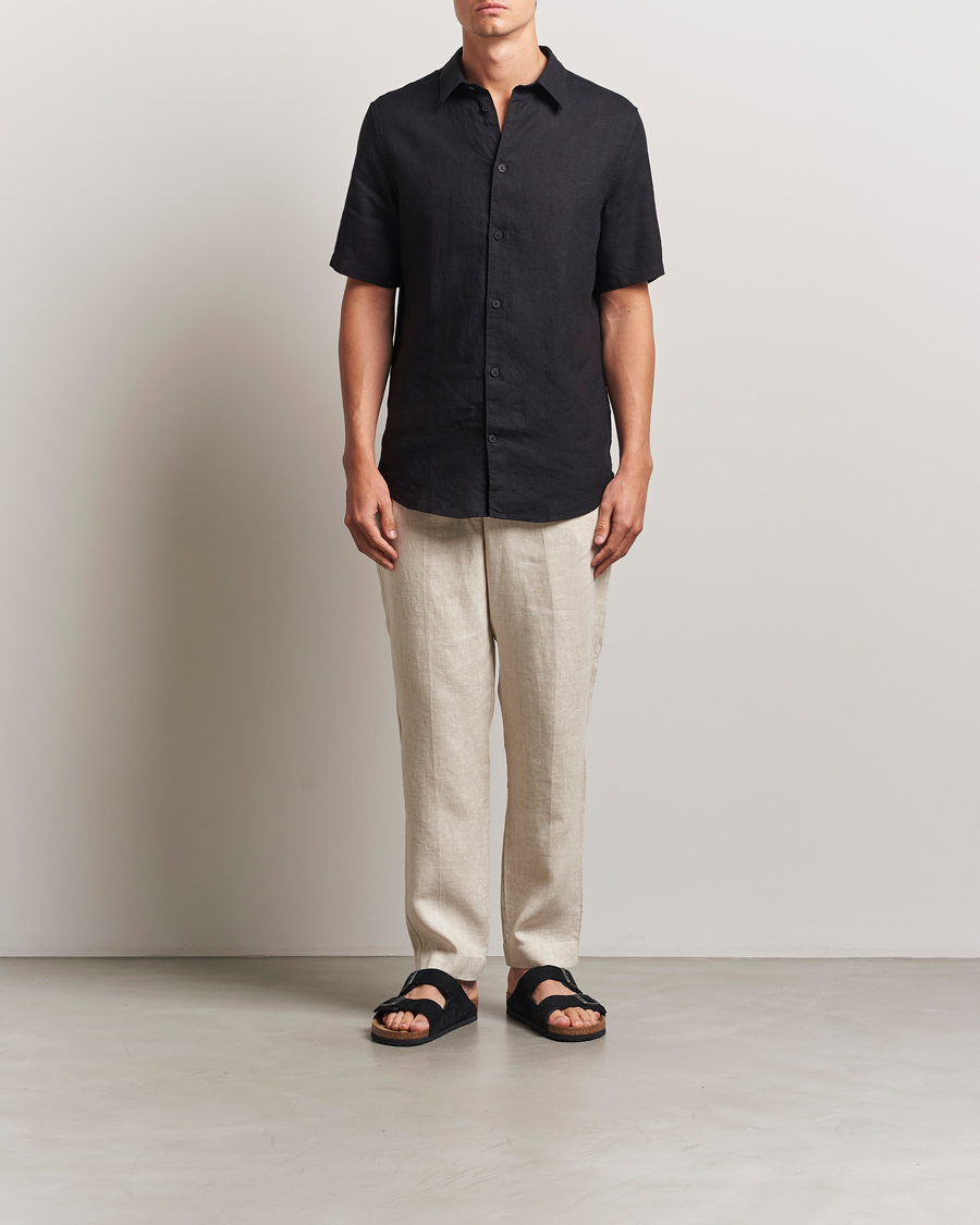 Men | Trousers | NN07 | Billie Linen Drawstring Trousers Oat