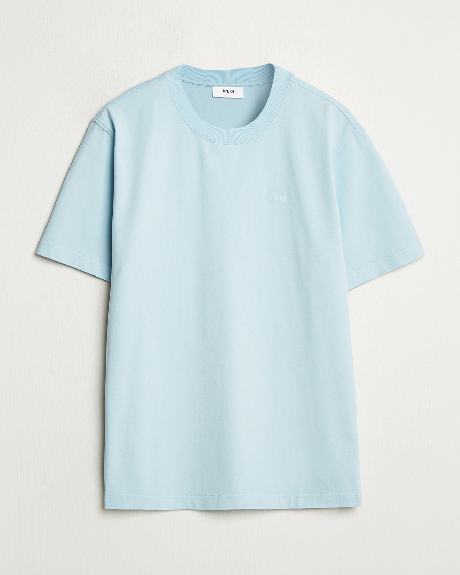 Men | T-Shirts | NN07 | Adam Logo Crew Neck T-Shirt Winter Sky