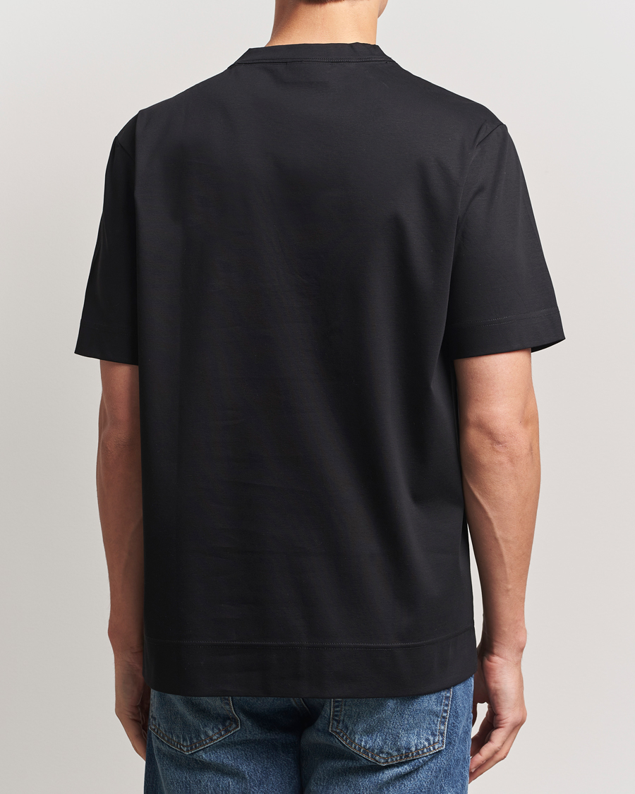 Men | T-Shirts | NN07 | Pedro Embroidered Flower T-Shirt Black