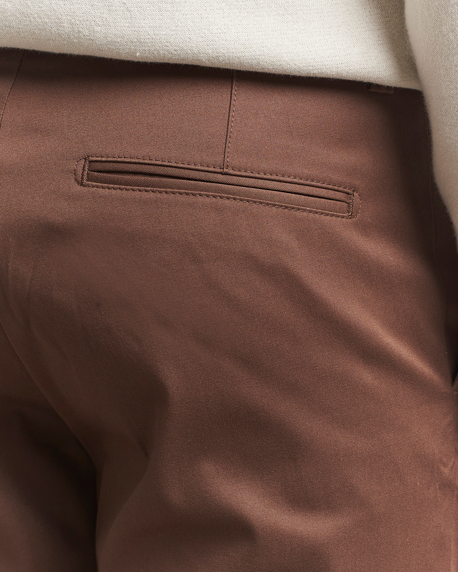 Men | Shorts | Tiger of Sweden | Tenut Cotton Shorts Warm Brown