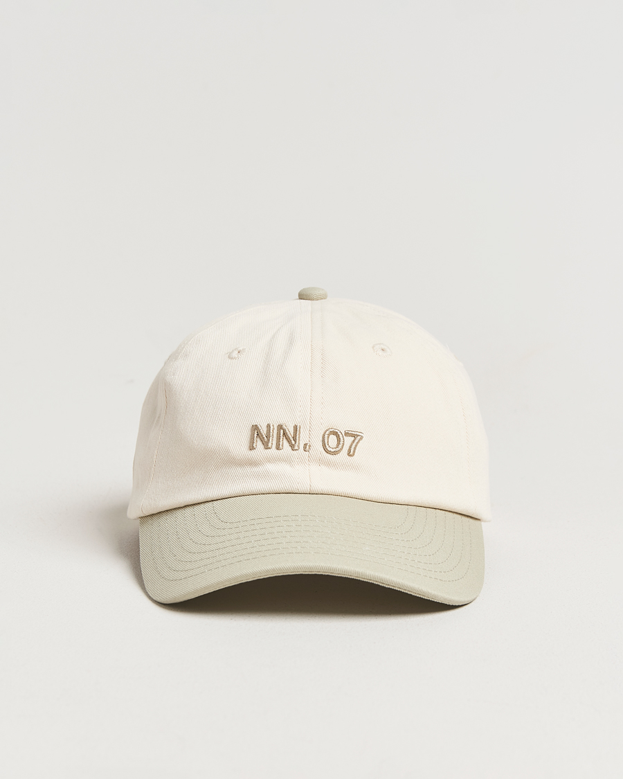 Men | NN07 Logo Cap Sage Green/Off White | NN07 | Logo Cap Sage Green/Off White