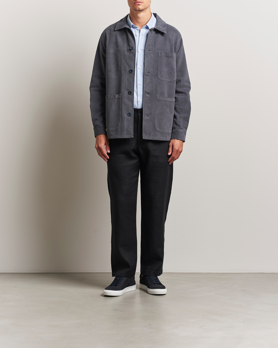 Men | Coats & Jackets | A Day's March | Algot Lyocell Overshirt Iron