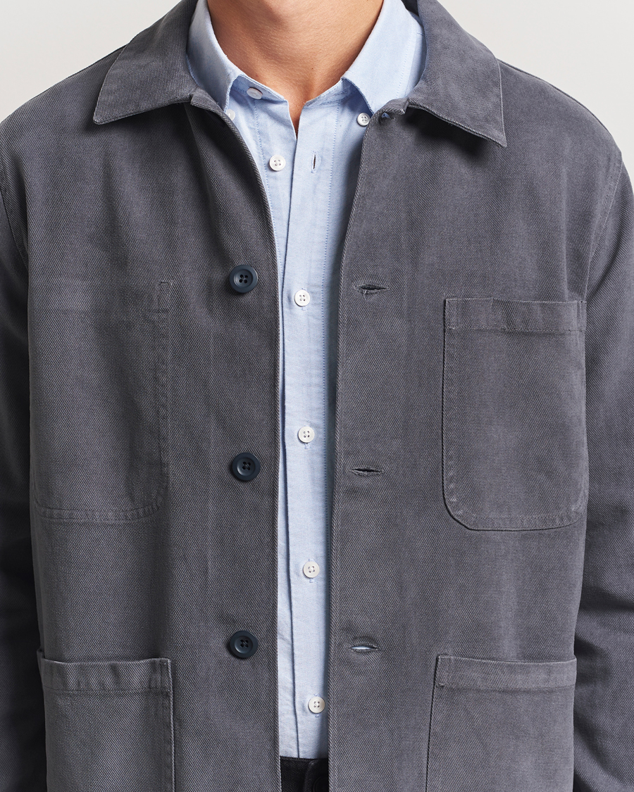 Men | Coats & Jackets | A Day's March | Algot Lyocell Overshirt Iron