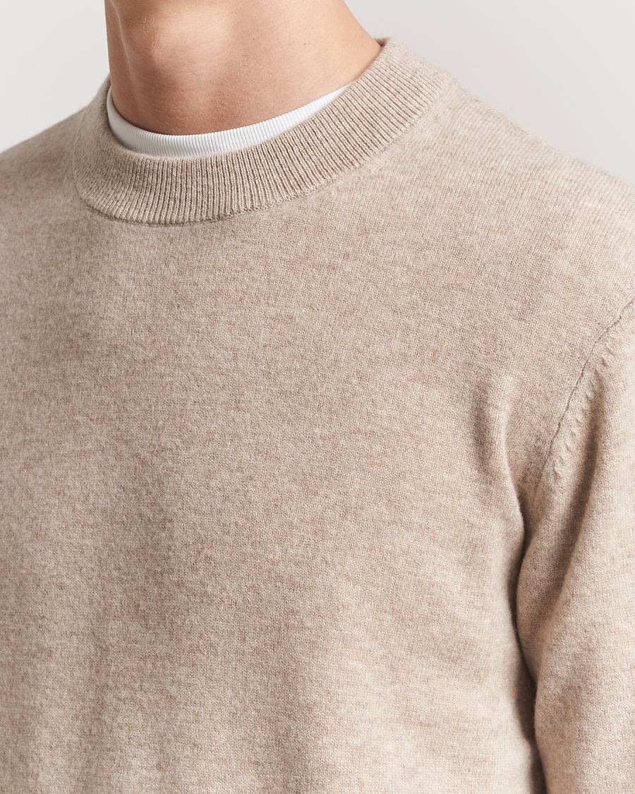 Men | Sweaters & Knitwear | A Day's March | Marlow Cashmere Blend Sweater Sand