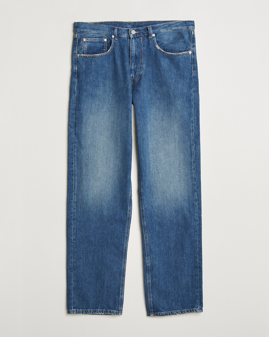 Men | Jeans | A Day's March | Denim Nr3 Straight Fit Worn Mid Blue