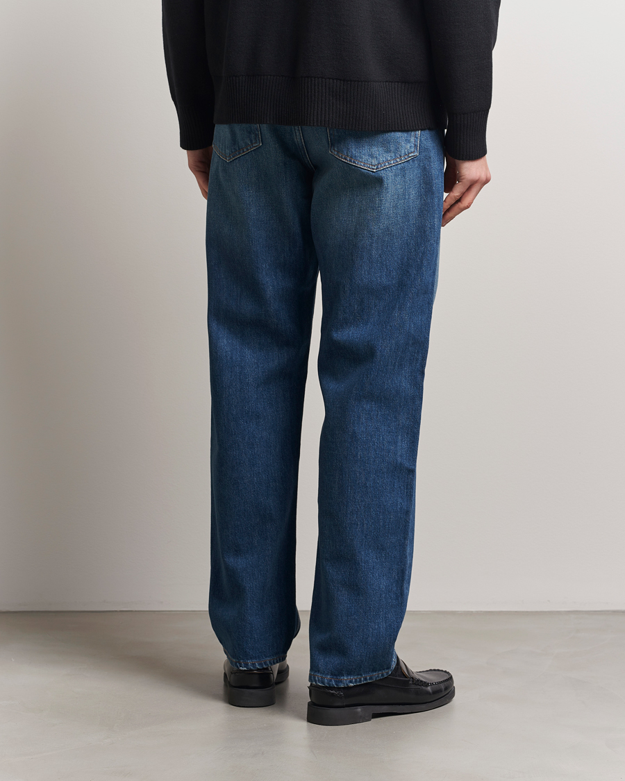 Men | Jeans | A Day's March | Denim Nr3 Straight Fit Worn Mid Blue