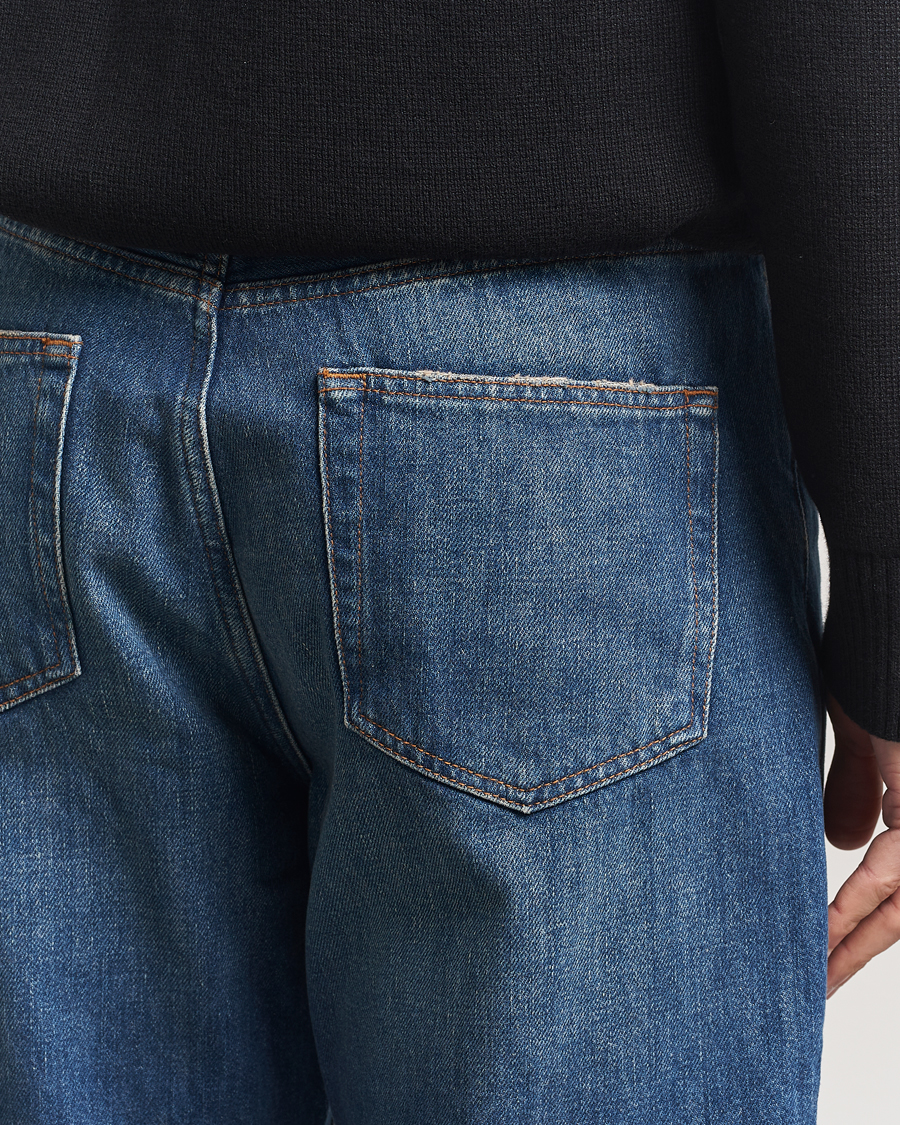 Men | Jeans | A Day's March | Denim Nr3 Straight Fit Worn Mid Blue
