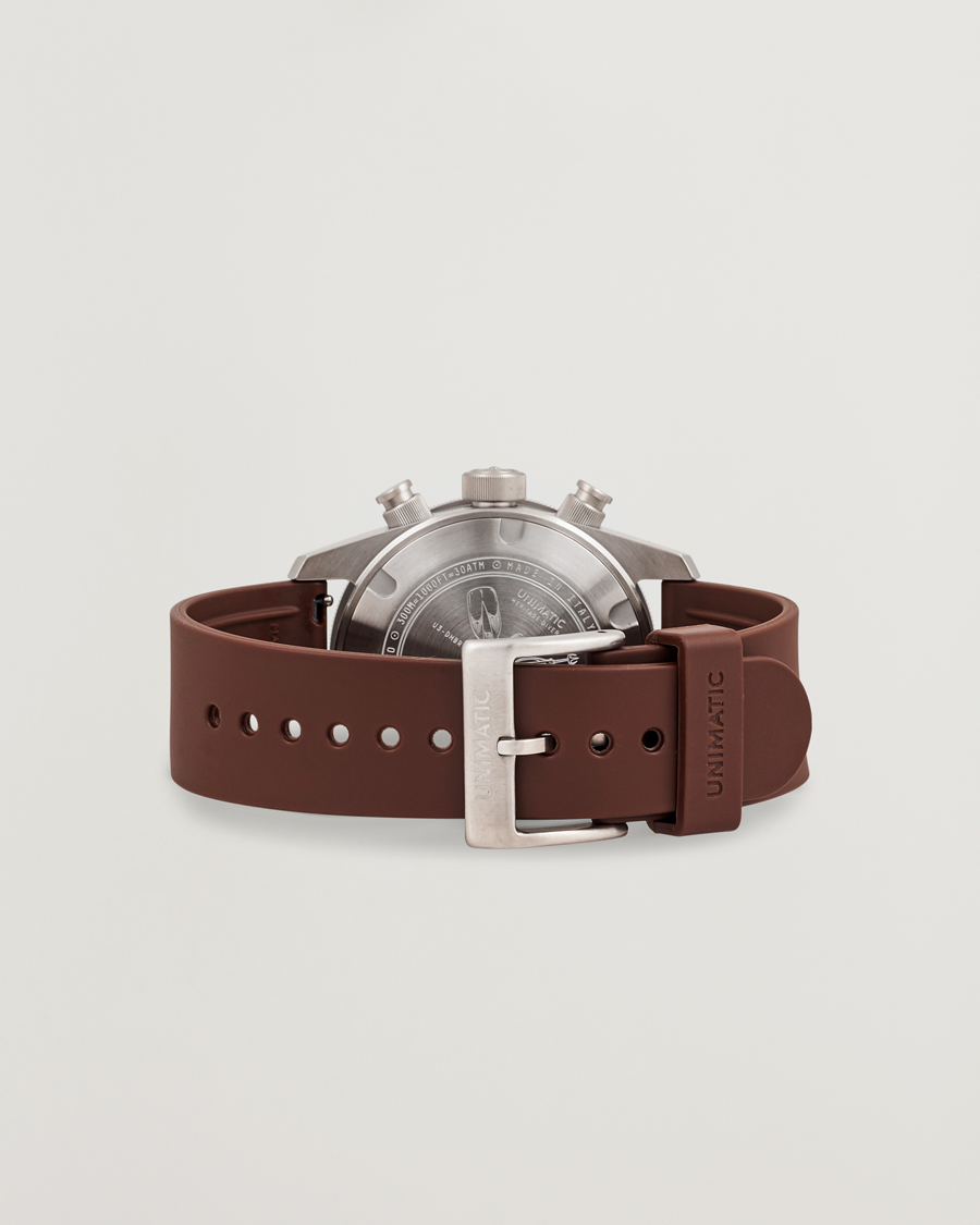 Men | UNIMATIC U3 Heritage Chronograph Diver Dark Brown | UNIMATIC | U3 Heritage Chronograph Diver Dark Brown
