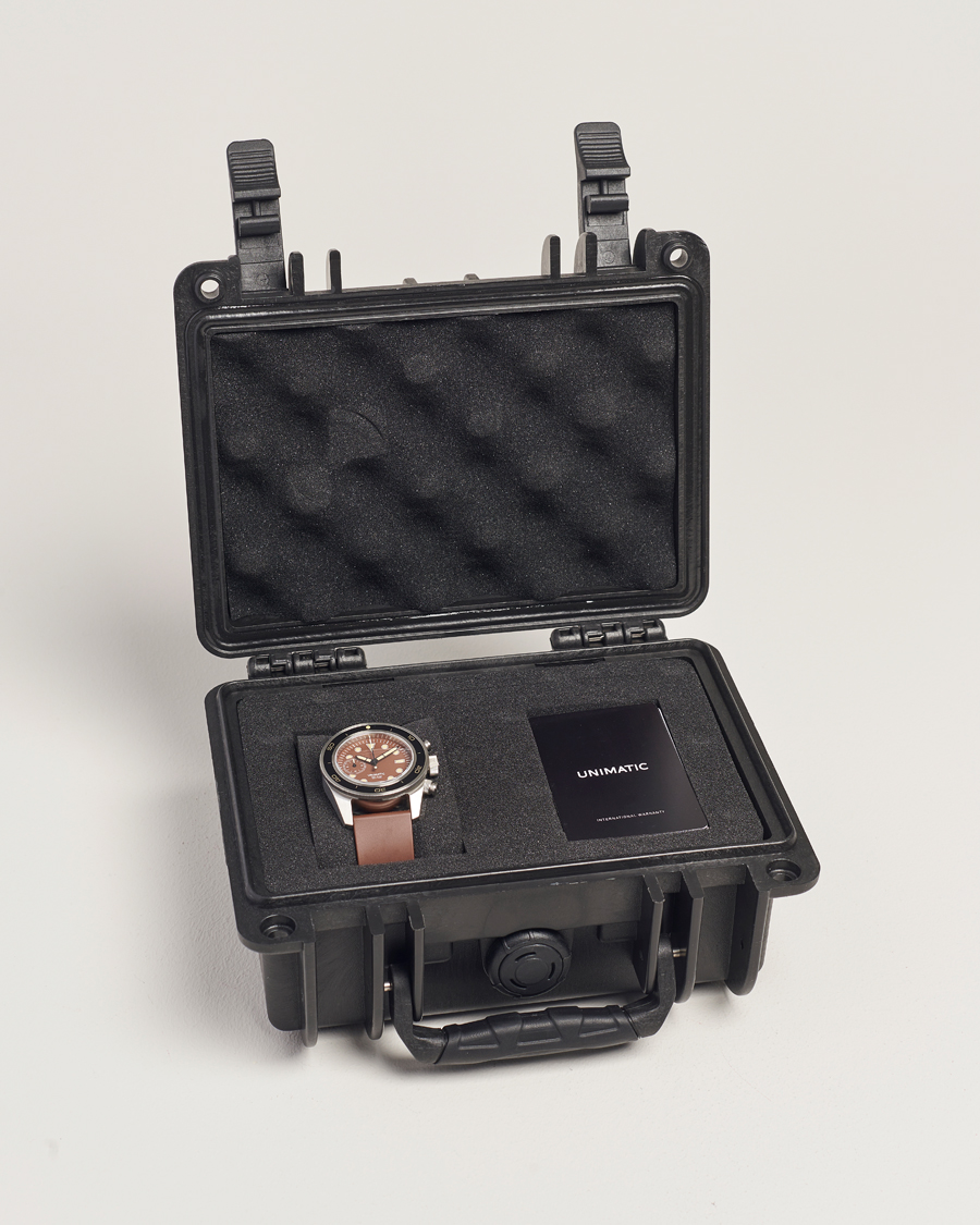 Men | UNIMATIC U3 Heritage Chronograph Diver Dark Brown | UNIMATIC | U3 Heritage Chronograph Diver Dark Brown