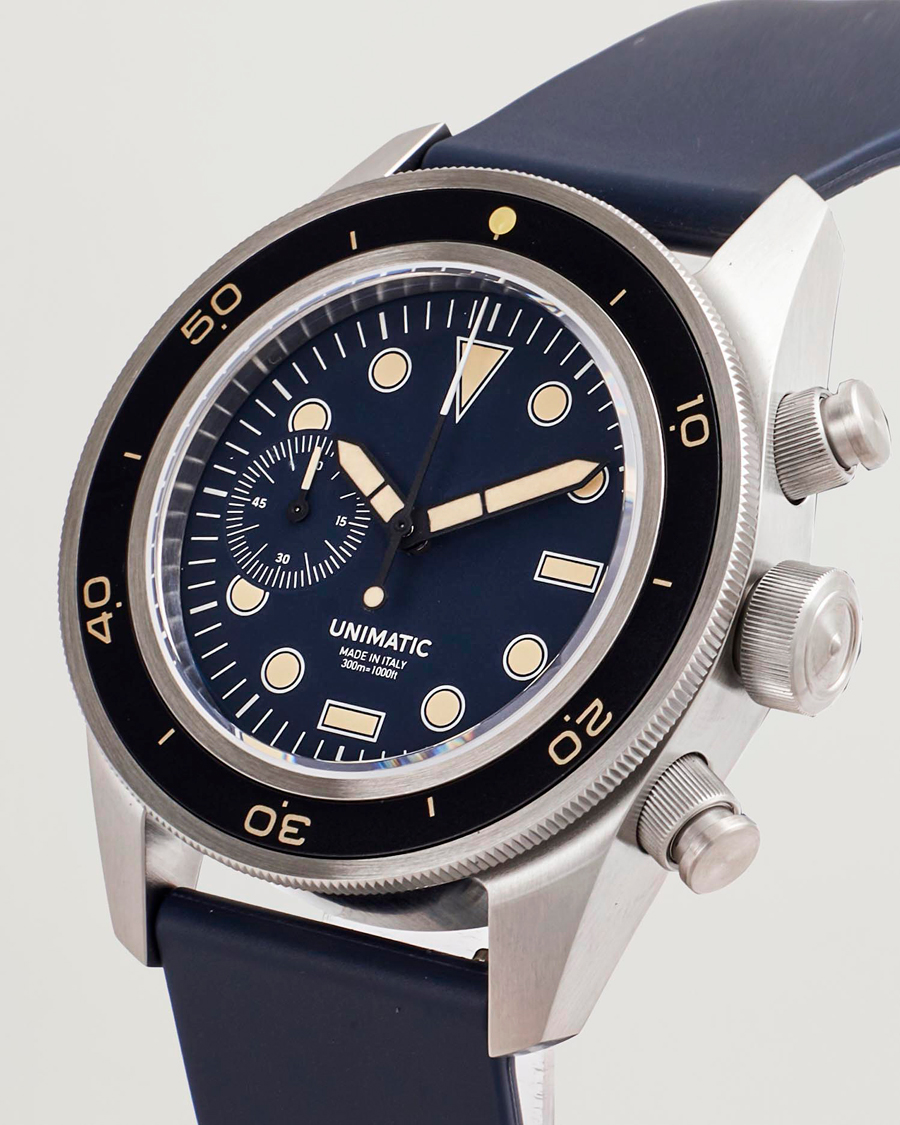 Men | UNIMATIC U3 Heritage Chronograph Diver Blue | UNIMATIC | U3 Heritage Chronograph Diver Blue