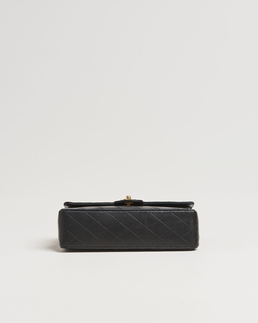 Men | Chanel Pre-Owned Classic Medium Double Flap Bag Lambskin Black | Chanel Pre-Owned | Classic Medium Double Flap Bag Lambskin Black