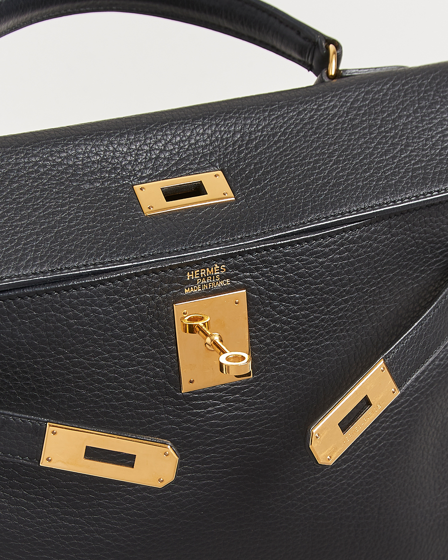 Men | Pre-Owned & Vintage Bags | Hermès Pre-Owned | Kelly 32 Handbag Taurillon Leather Black