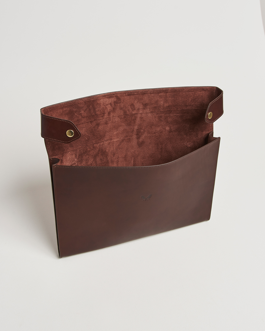 Men | Bags | Bennett Winch | Large Leather Folio Brown