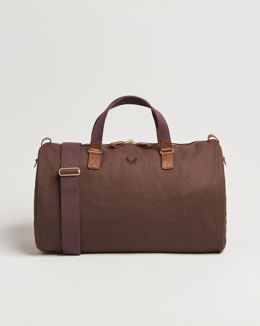 Men | Bags | Bennett Winch | Canvas Suit Carrier Holdall Chocolate
