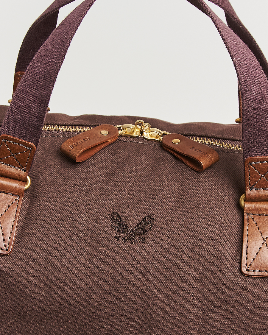 Men | Bags | Bennett Winch | Canvas Suit Carrier Holdall Chocolate