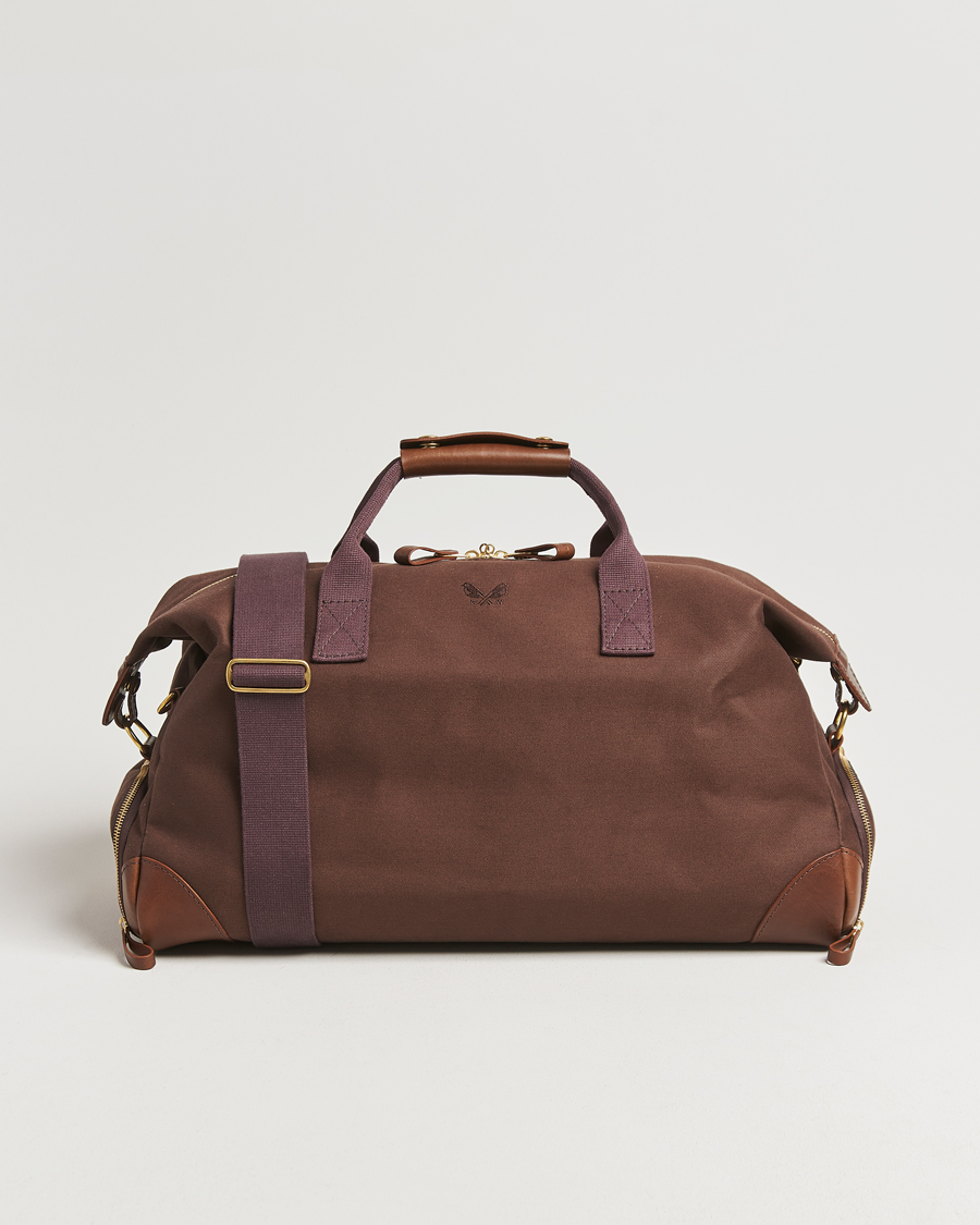 Men | Bags | Bennett Winch | Canvas Weekender Black Chocolate