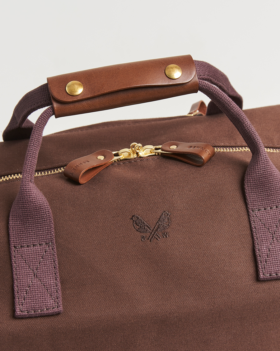 Men | Bags | Bennett Winch | Canvas Weekender Black Chocolate