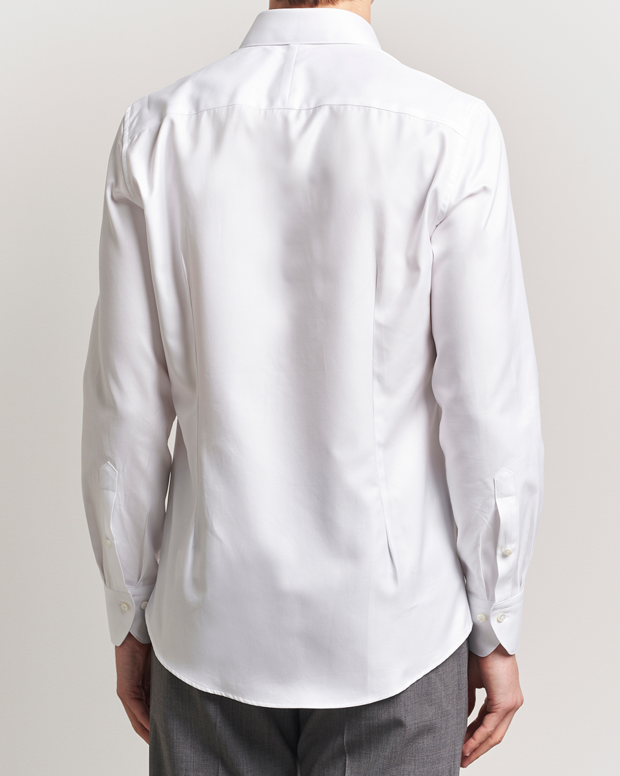 Men | Shirts | Stenströms | 1899 Slim Cotton Twill Shirt White