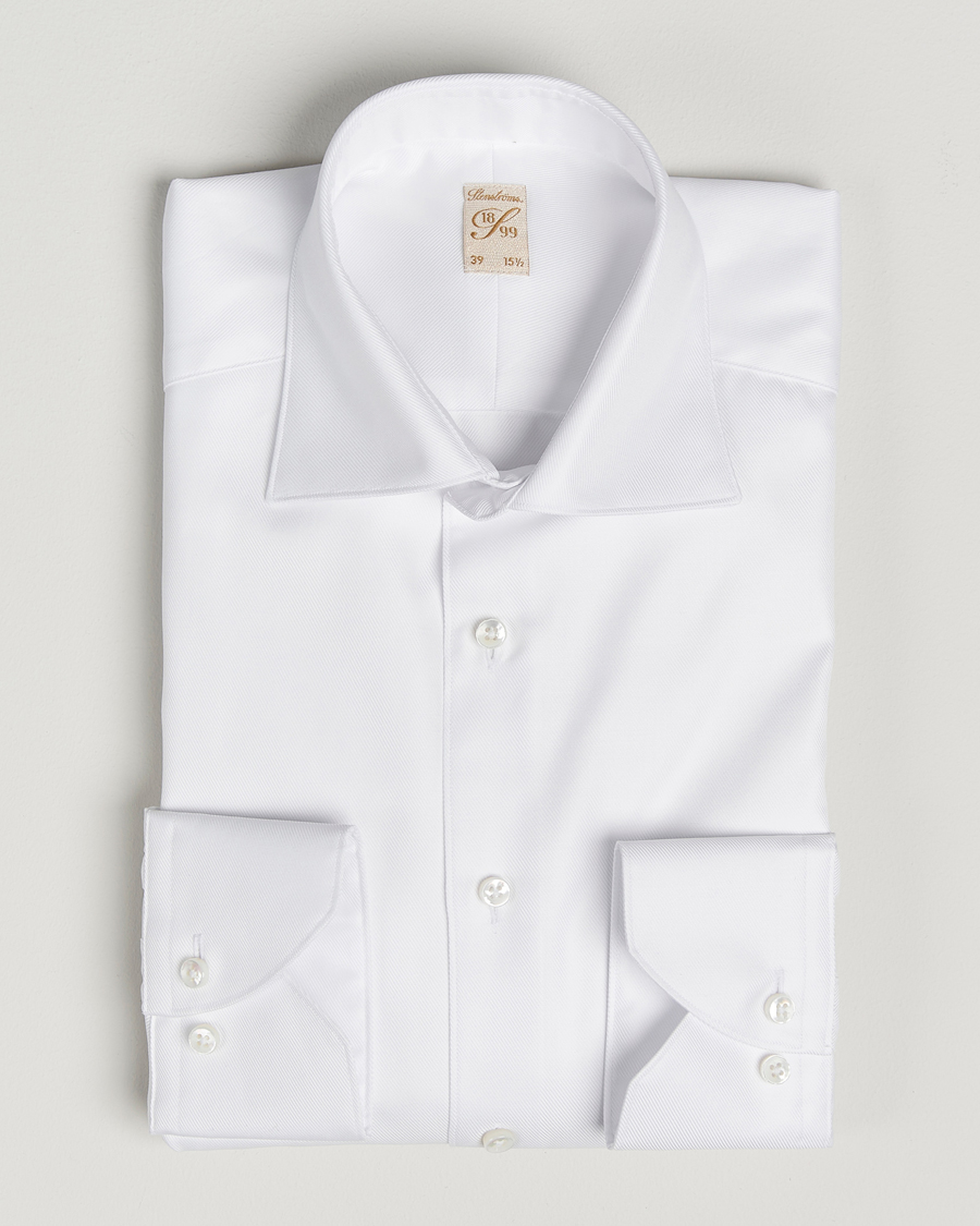 Men | Shirts | Stenströms | 1899 Cotton Twill Shirt White