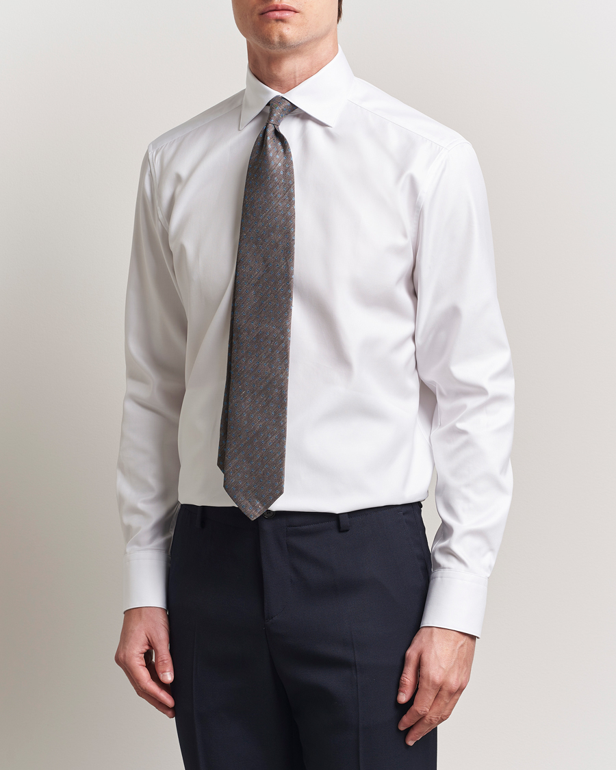 Men | Shirts | Stenströms | 1899 Cotton Twill Shirt White